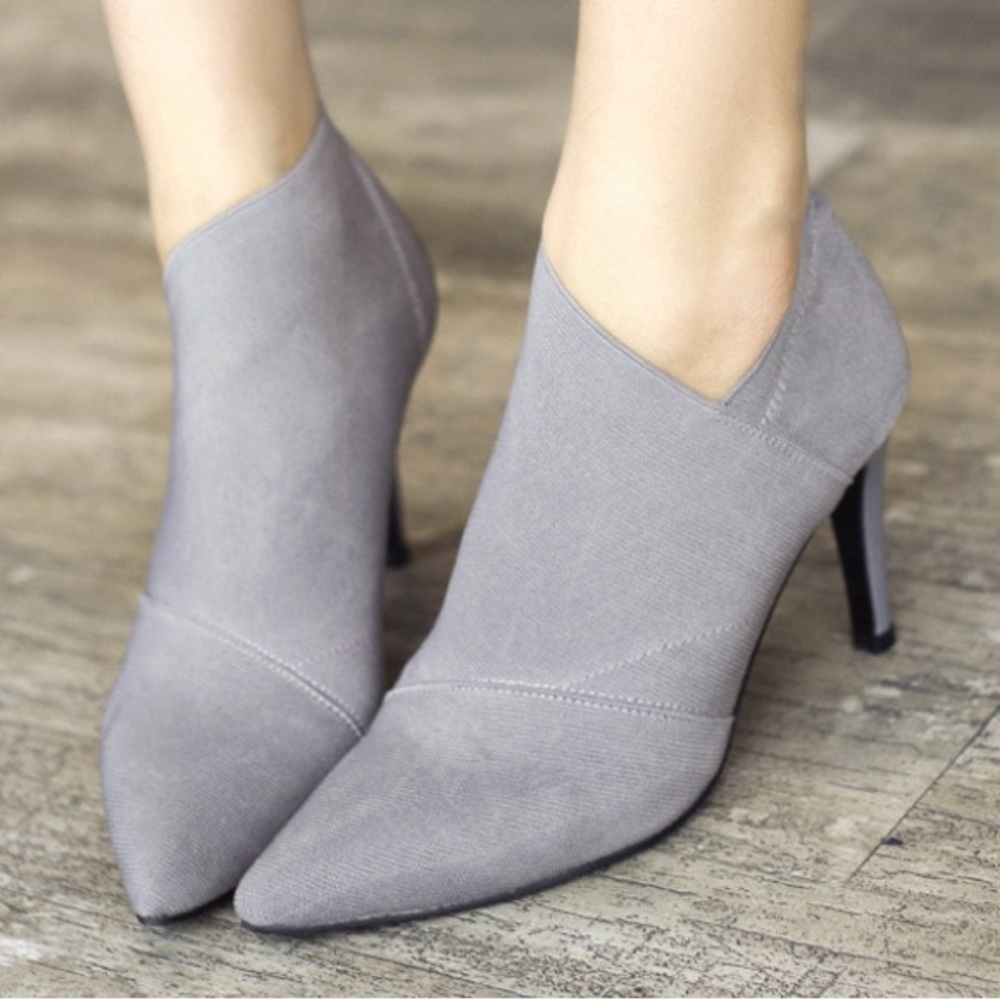 Autumn Winter Fashion Boots High Heels Women Ankle Booties Pointed Toe Boots